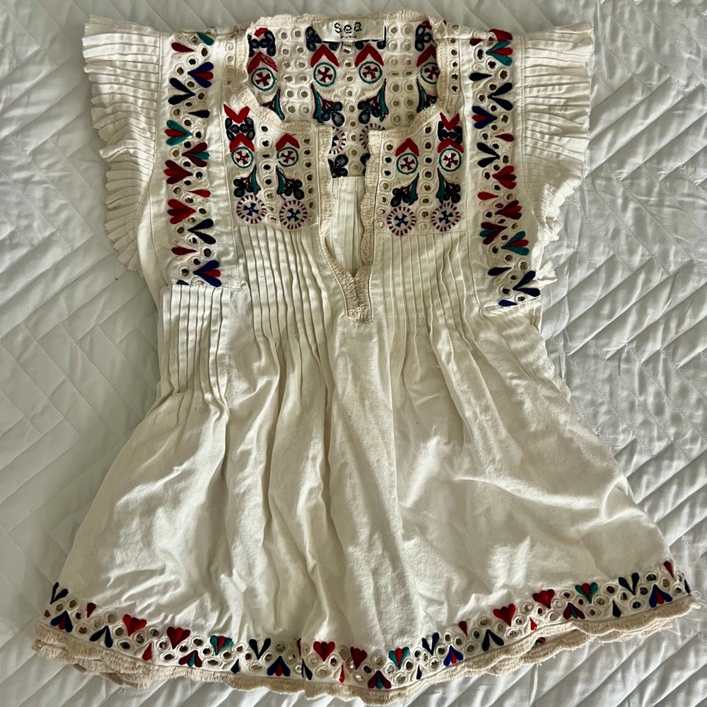 Sea New York Embroidered Top